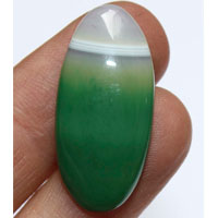 cabochon agate verte F