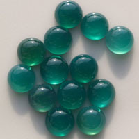 cabochon agate verte G