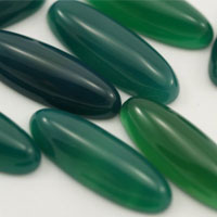 cabochon agate verte I