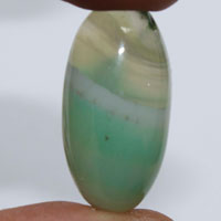 cabochon agate verte J