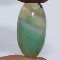 Cabochon agate verte J