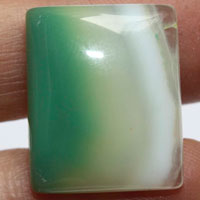 cabochon agate verte L