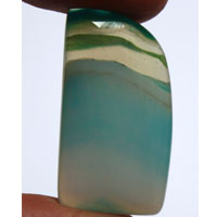 cabochon agate verte N