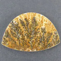 Cabochon calcaire dendritique