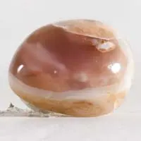 Cabochon calcédoine lilas A