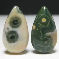 Cabochon jaspe océan O