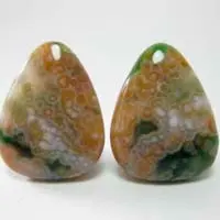 Cabochon jaspe océan R