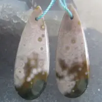 Cabochon jaspe océan V
