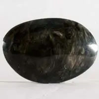 Cabochon obsidienne grise