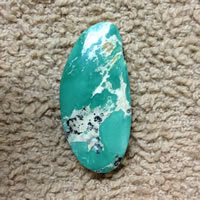 turquoise fox A cabochon
