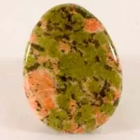 Cabochon unakite
