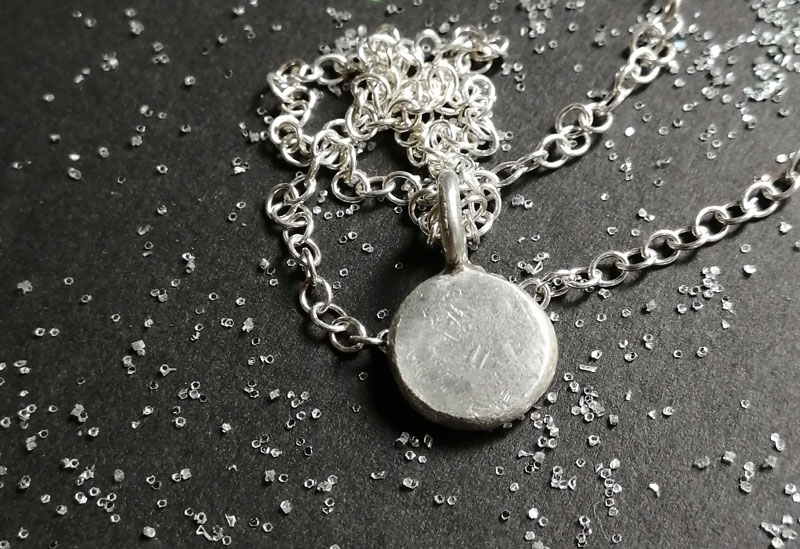 Promesse, collier cœur passionné en argent