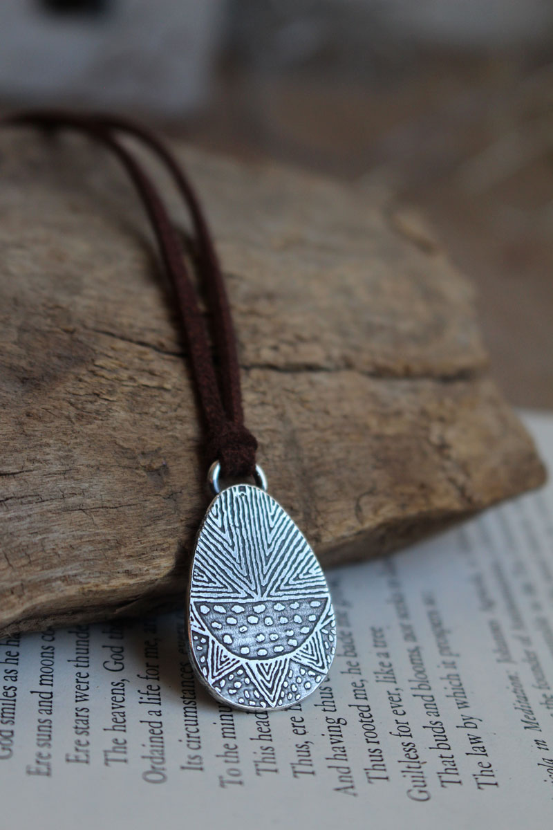 Riji, collier aborigène d&rsquo;Australie en argent