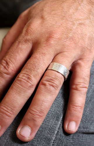 Raden, bague fougère en argent