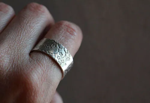 Sakura, bague japonaise de fleur de cerisier en argent