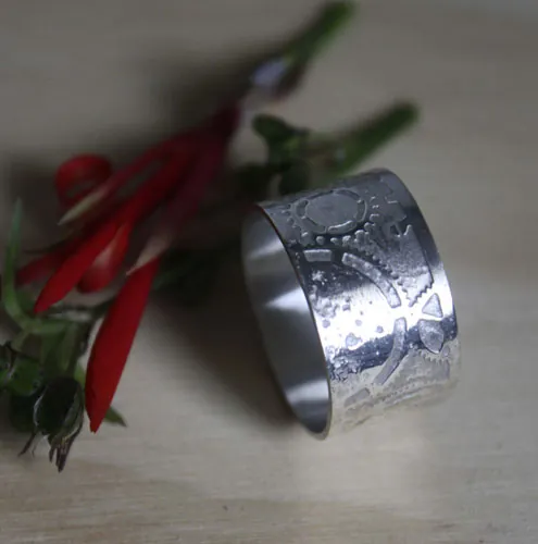 Steampunk, bague engrenages néo-victorien en argent