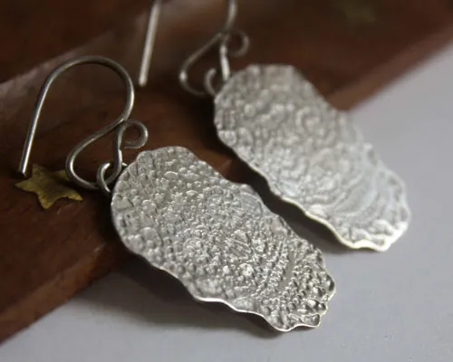 Sugar skull, boucles d’oreilles tête de mort mexicaine en argent