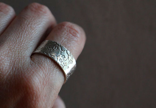 Sakura, bague japonaise de fleur de cerisier en argent