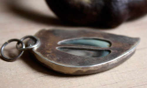 Sauvage, pendentif aventure en argent et jaspe impérial royal
