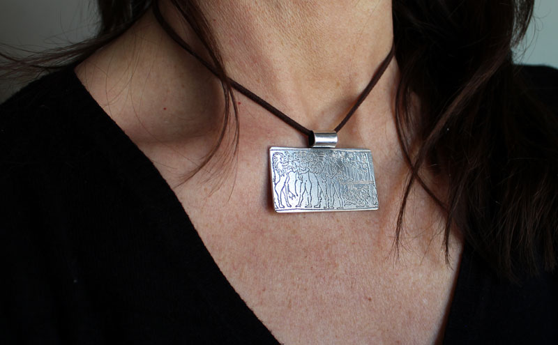 Sceau-cylindre du roi de Kisch, collier mésopotamien en argent