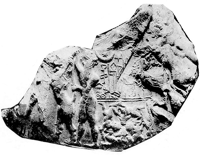Sceau-cylindre du roi de Kisch, collier mésopotamien en argent