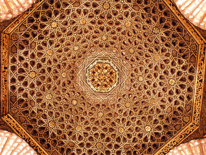 plafond du salon d’orient du chateau de Villandry, France