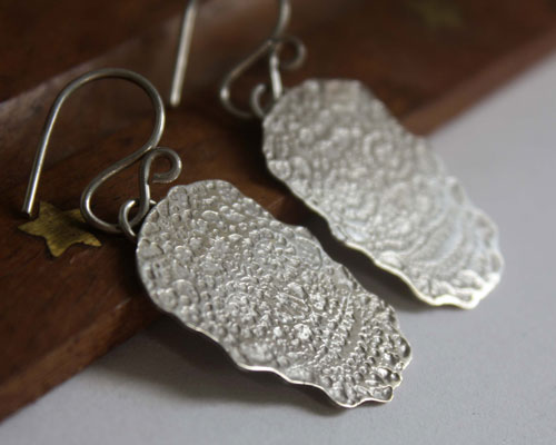 Sugar skull, boucles d’oreilles tête de mort mexicaine en argent