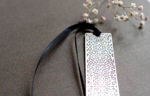 Symphonie, marque-page baroque en argent