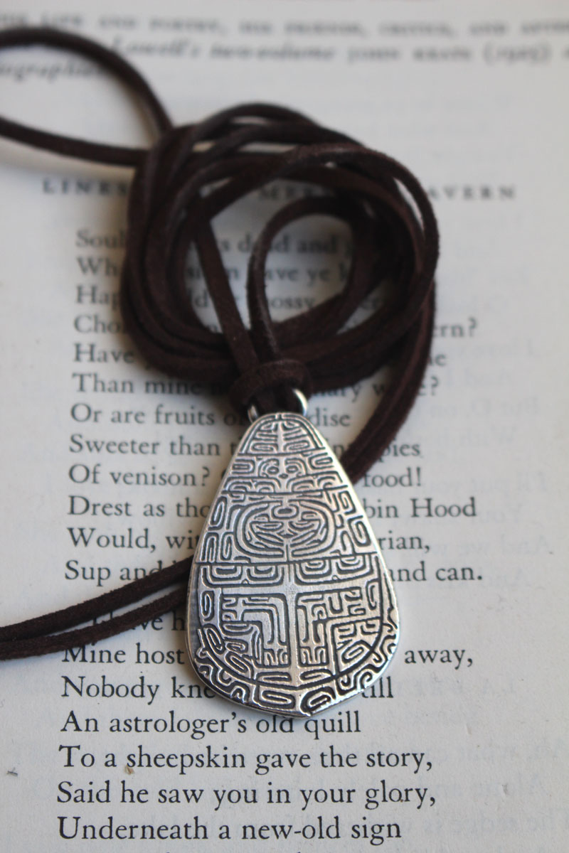 Tapa, collier art polynésien en argent