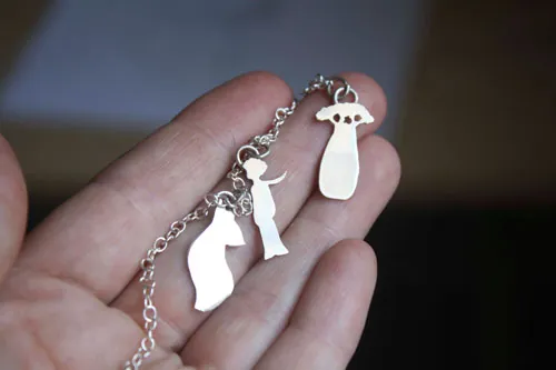 Tes souvenirs, bracelet symboles du petit prince en argent