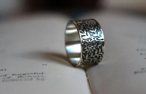 Tournesol, bague fleur du soleil en argent