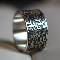 Tournesol, bague fleur du soleil en argent