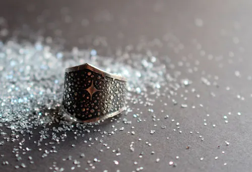 Tu es poussière d’étoiles, bague étoiles de la voie lactée en argent