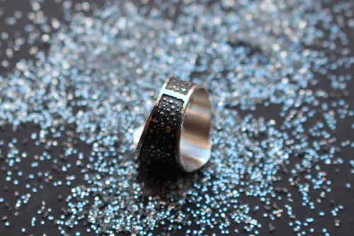 Tu es poussière d’étoiles, bague étoiles de la voie lactée en argent