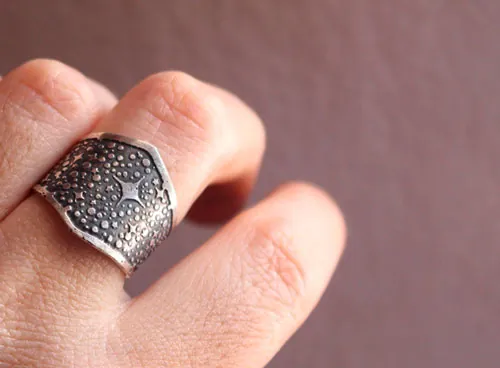Tu es poussière d’étoiles, bague étoiles de la voie lactée en argent
