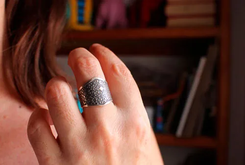 Tu es poussière d’étoiles, bague étoiles de la voie lactée en argent