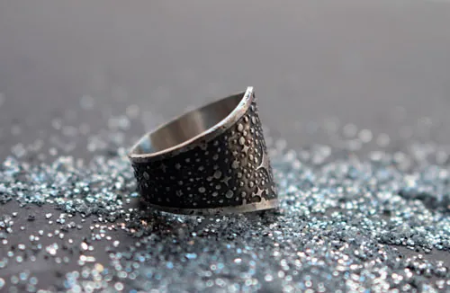 Tu es poussière d’étoiles, bague étoiles de la voie lactée en argent