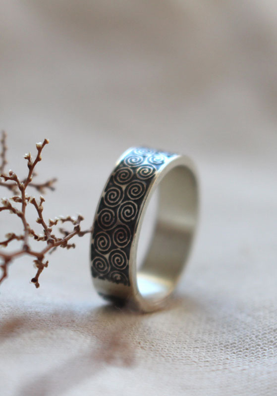 Triskel, bague celtique en argent