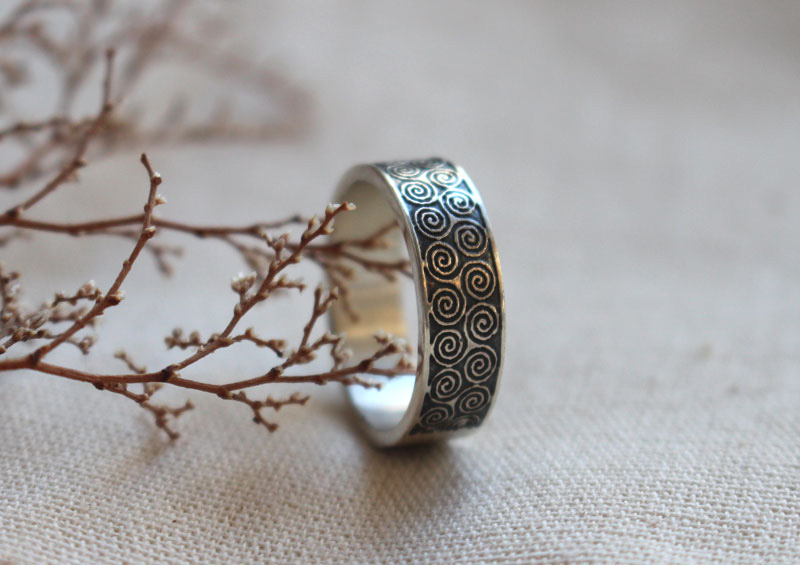 Triskel, bague celtique en argent