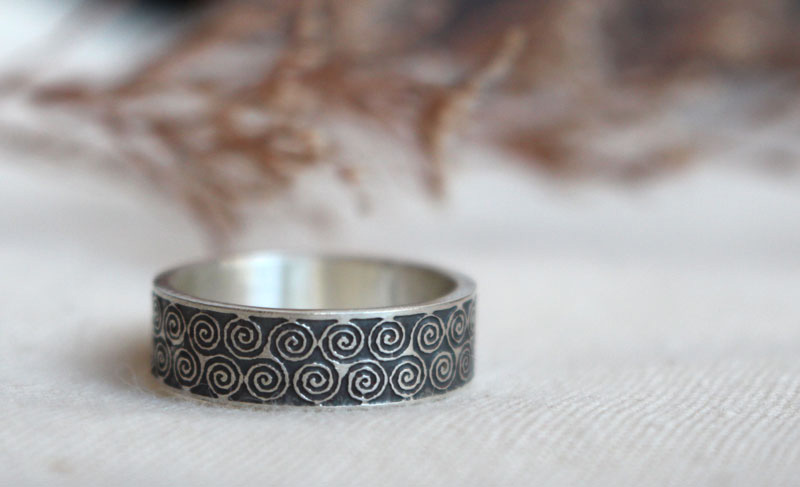 Triskel, bague celtique en argent