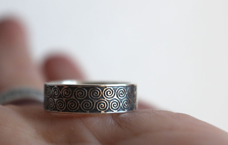 Triskel, bague celtique en argent