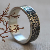 Triskel, bague celtique en argent