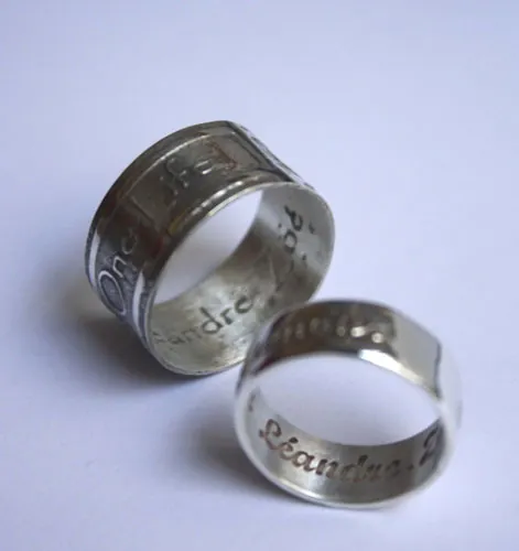 Une vie, bague déclaration selon One du groupe U2 en argent