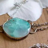 Vaidurya, bracelet paradis tropical en argent, labradorite et chrysoprase