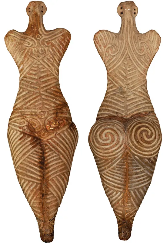 Vénus Cucuteni, collier déesse mère néolithique en argent