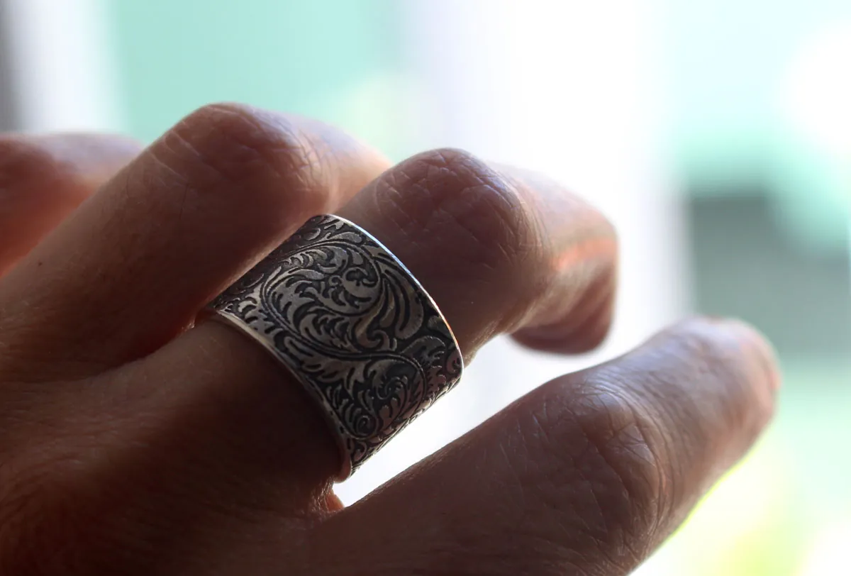 Victorienne, bague élégance baroque en argent