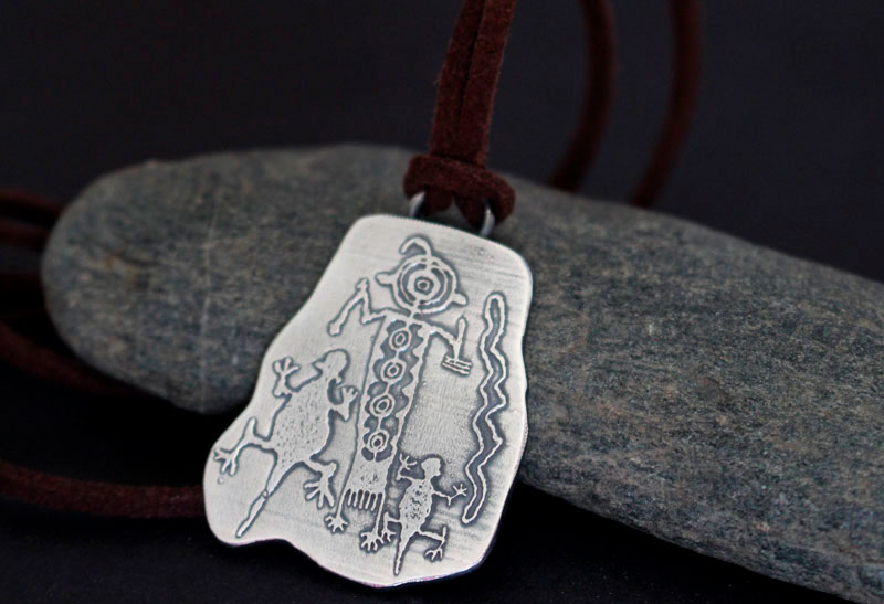 Yahwera, collier maitre animal amérindien en argent