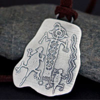 Yahwera, collier maitre animal amérindien en argent