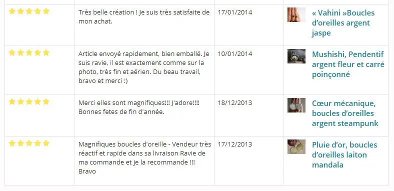 évaluation clients Emmanuelle Guyon
