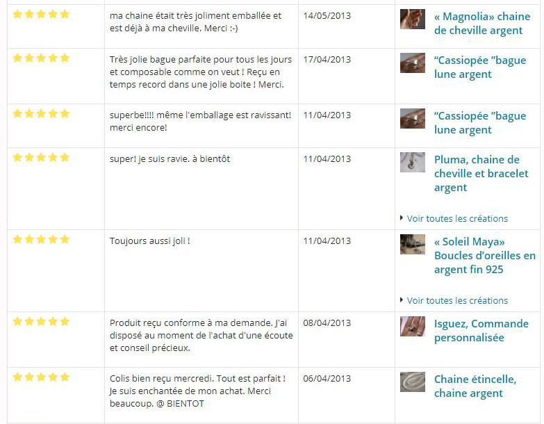 commentaires clients alm